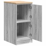 vidaXL Dulap depozitare garaj gri Sonoma 40x51x85 cm lemn masiv de pin vidaXL Dulap depozitare garaj gri Sonoma 40x51x85 cm lemn masiv de pin
