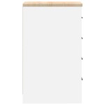 vidaXL Dulap depozitare garaj alb 30x51x85 cm lemn masiv de pin