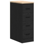 vidaXL Dulap depozitare garaj negru 30x51x85 cm lemn masiv de pin vidaXL Dulap depozitare garaj negru 30x51x85 cm lemn masiv de pin