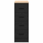 vidaXL Dulap depozitare garaj negru 30x51x85 cm lemn masiv de pin vidaXL Dulap depozitare garaj negru 30x51x85 cm lemn masiv de pin