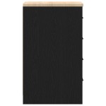 vidaXL Dulap depozitare garaj negru 30x51x85 cm lemn masiv de pin vidaXL Dulap depozitare garaj negru 30x51x85 cm lemn masiv de pin