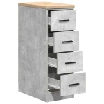vidaXL Dulap depozitare garaj Beton Gri 30x51x85 cm lemn masiv de pin vidaXL Dulap depozitare garaj Beton Gri 30x51x85 cm lemn masiv de pin