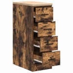 vidaXL Dulap de depozitare pentru garaj stejar afumat 30x51x85 cm
