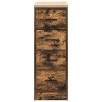 vidaXL Dulap de depozitare pentru garaj stejar afumat 30x51x85 cm