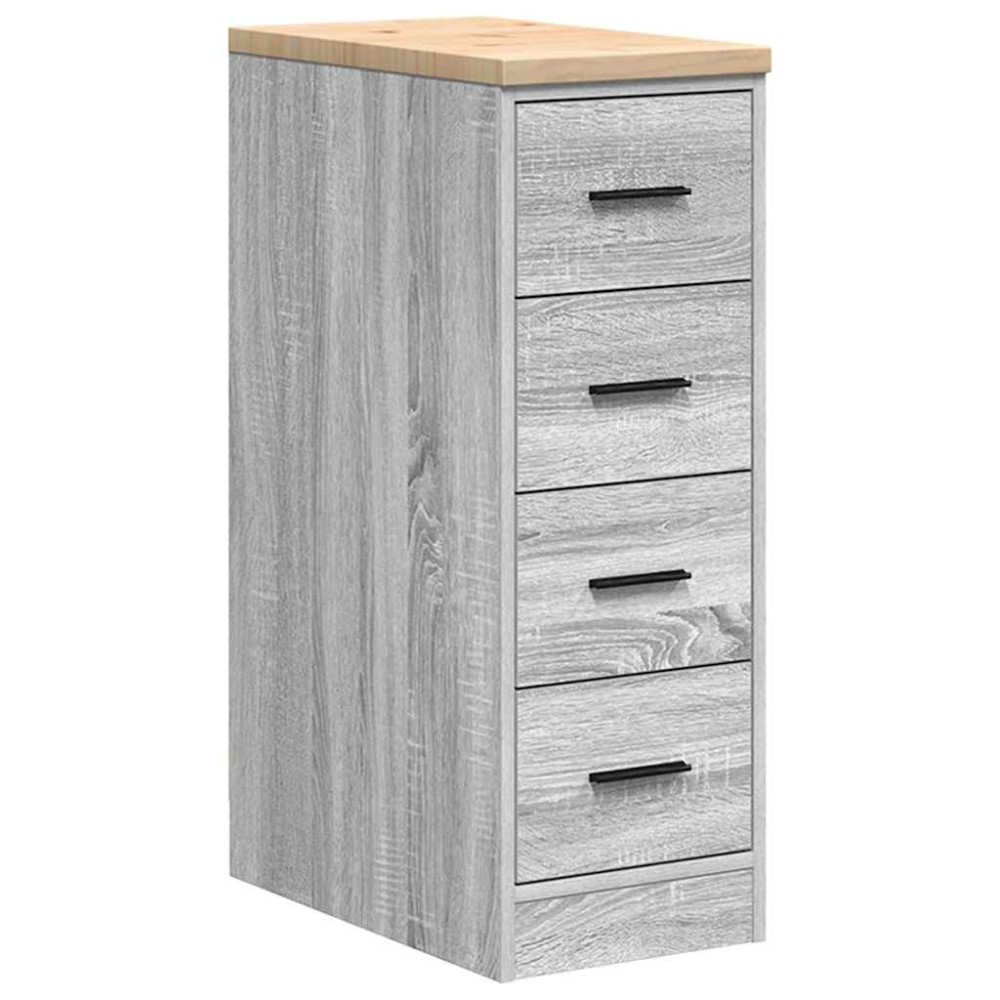 vidaXL Dulap depozitare garaj gri Sonoma 30x51x85 cm
