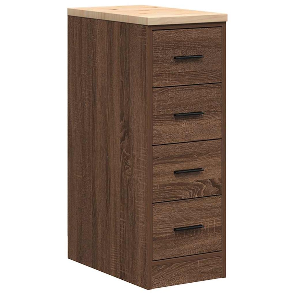 vidaXL Dulap depozitare garaj stejar maro 30x51x85 cm