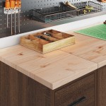 vidaXL Dulap depozitare garaj stejar maro 30x51x85 cm vidaXL Dulap depozitare garaj stejar maro 30x51x85 cm
