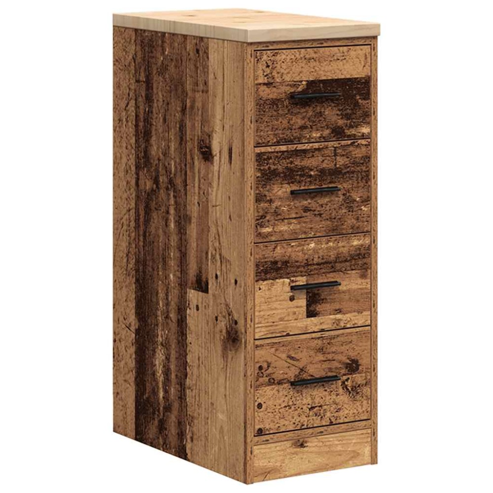 vidaXL Dulap depozitare garaj lemn vechi 30x51x85 cm lemn masiv de pin