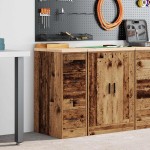 vidaXL Dulap depozitare garaj lemn vechi 30x51x85 cm lemn masiv de pin vidaXL Dulap depozitare garaj lemn vechi 30x51x85 cm lemn masiv de pin