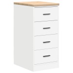 vidaXL Dulap depozitare garaj alb 40x51x85 cm lemn masiv de pin vidaXL Dulap depozitare garaj alb 40x51x85 cm lemn masiv de pin