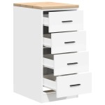 vidaXL Dulap depozitare garaj alb 40x51x85 cm lemn masiv de pin vidaXL Dulap depozitare garaj alb 40x51x85 cm lemn masiv de pin