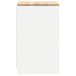 vidaXL Dulap depozitare garaj alb 40x51x85 cm lemn masiv de pin vidaXL Dulap depozitare garaj alb 40x51x85 cm lemn masiv de pin