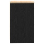 vidaXL Dulap depozitare garaj negru 40x51x85 cm lemn masiv de pin vidaXL Dulap depozitare garaj negru 40x51x85 cm lemn masiv de pin