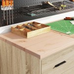 vidaXL Dulap depozitare garaj Stejar Sonoma 40x51x85 cm lemn masiv pin vidaXL Dulap depozitare garaj Stejar Sonoma 40x51x85 cm lemn masiv pin