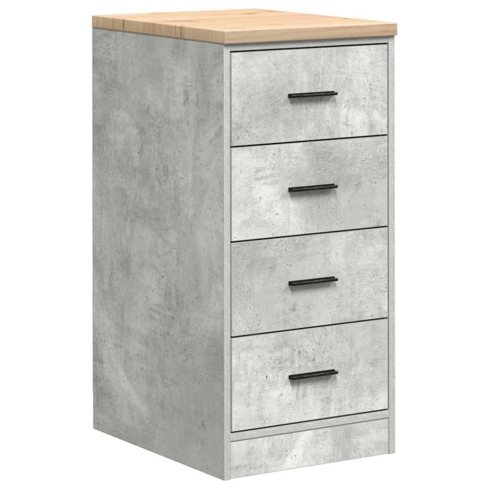 vidaXL Dulap depozitare garaj Beton Gri 40x51x85 cm lemn masiv de pin