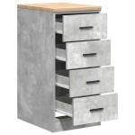 vidaXL Dulap depozitare garaj Beton Gri 40x51x85 cm lemn masiv de pin vidaXL Dulap depozitare garaj Beton Gri 40x51x85 cm lemn masiv de pin