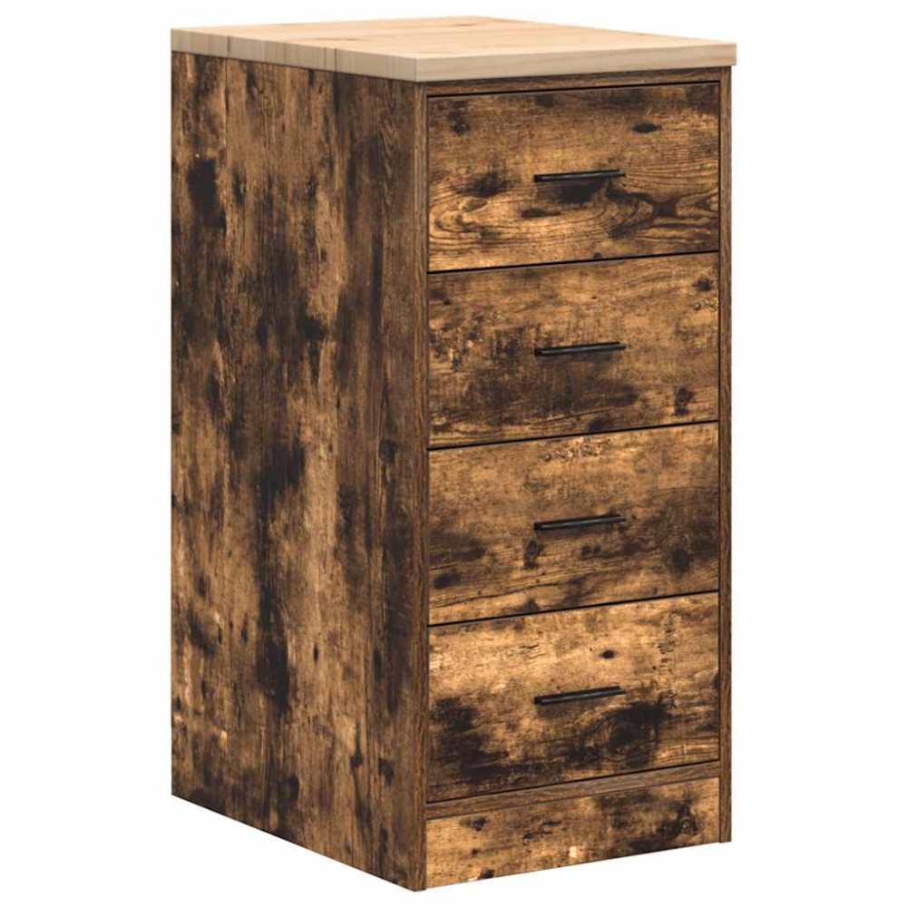 vidaXL Dulap de depozitare de garaj stejar afumat 40x51x85 cm