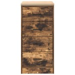 vidaXL Dulap de depozitare de garaj stejar afumat 40x51x85 cm