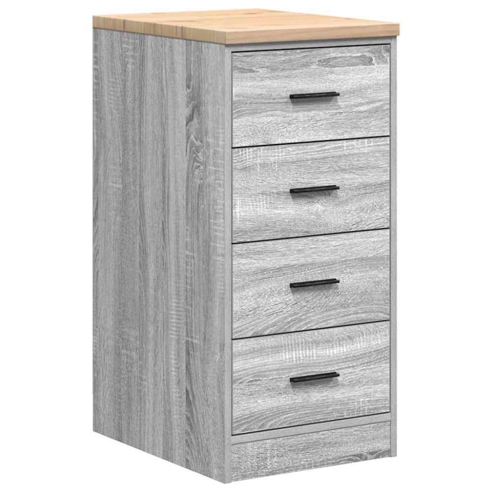 vidaXL Dulap depozitare garaj gri Sonoma 40x51x85 cm lemn masiv de pin