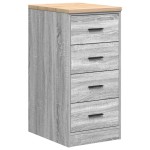 vidaXL Dulap depozitare garaj gri Sonoma 40x51x85 cm lemn masiv de pin vidaXL Dulap depozitare garaj gri Sonoma 40x51x85 cm lemn masiv de pin