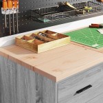 vidaXL Dulap depozitare garaj gri Sonoma 40x51x85 cm lemn masiv de pin vidaXL Dulap depozitare garaj gri Sonoma 40x51x85 cm lemn masiv de pin