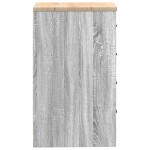 vidaXL Dulap depozitare garaj gri Sonoma 40x51x85 cm lemn masiv de pin vidaXL Dulap depozitare garaj gri Sonoma 40x51x85 cm lemn masiv de pin