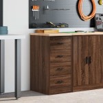 vidaXL Dulap de depozitare pentru garaj Stejar maro 40x51x85 cm vidaXL Dulap de depozitare pentru garaj Stejar maro 40x51x85 cm