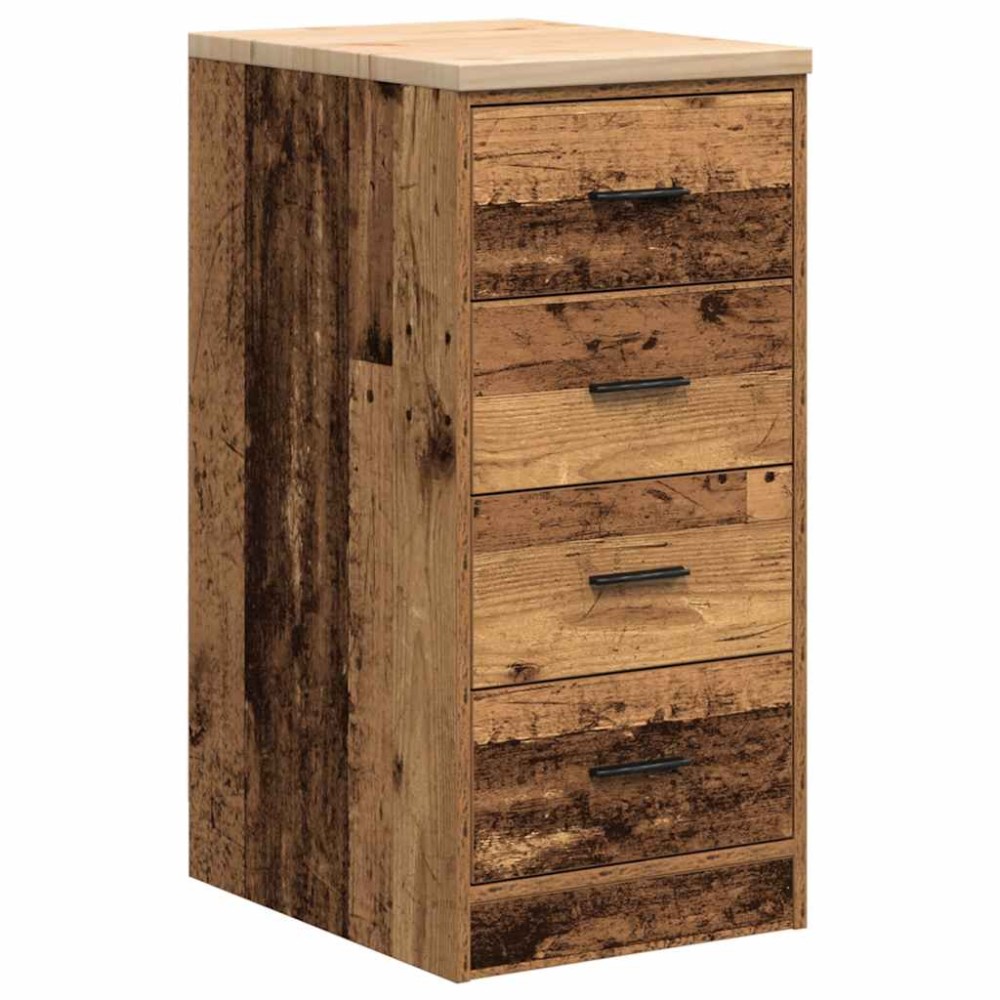 vidaXL Dulap depozitare garaj lemn vechi 40x51x85 cm lemn masiv de pin