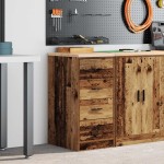 vidaXL Dulap depozitare garaj lemn vechi 40x51x85 cm lemn masiv de pin vidaXL Dulap depozitare garaj lemn vechi 40x51x85 cm lemn masiv de pin