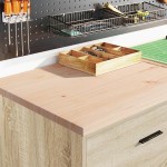 vidaXL Dulap depozitare garaj Stejar Sonoma 60x51x85 cm lemn masiv pin vidaXL Dulap depozitare garaj Stejar Sonoma 60x51x85 cm lemn masiv pin
