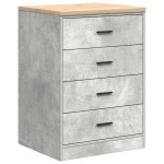 vidaXL Dulap depozitare garaj Beton Gri 60x51x85 cm lemn masiv de pin vidaXL Dulap depozitare garaj Beton Gri 60x51x85 cm lemn masiv de pin