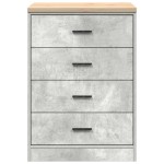 vidaXL Dulap depozitare garaj Beton Gri 60x51x85 cm lemn masiv de pin vidaXL Dulap depozitare garaj Beton Gri 60x51x85 cm lemn masiv de pin