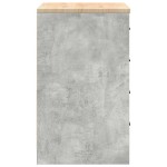 vidaXL Dulap depozitare garaj Beton Gri 60x51x85 cm lemn masiv de pin vidaXL Dulap depozitare garaj Beton Gri 60x51x85 cm lemn masiv de pin