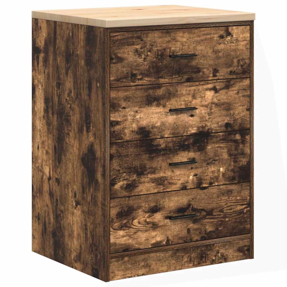 vidaXL Dulap de depozitare pentru garaj stejar afumat 60x51x85 cm