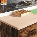 vidaXL Dulap de depozitare pentru garaj stejar afumat 60x51x85 cm