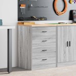 vidaXL Dulap depozitare garaj gri Sonoma 60x51x85 cm vidaXL Dulap depozitare garaj gri Sonoma 60x51x85 cm
