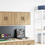 vidaXL Dulap de perete de garaj Artisan Stejar lemn prelucrat