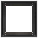 vidaXL Jardinier negru 40x40x40 cm Oțel laminat la rece