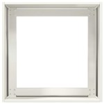 vidaXL Jardinieră, alb, 40x40x40 cm, oțel laminat la rece vidaXL Jardinieră, alb, 40x40x40 cm, oțel laminat la rece