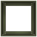 vidaXL Jardinieră, verde măsliniu, 40x40x40 cm, oțel laminat la rece vidaXL Jardinieră, verde măsliniu, 40x40x40 cm, oțel laminat la rece