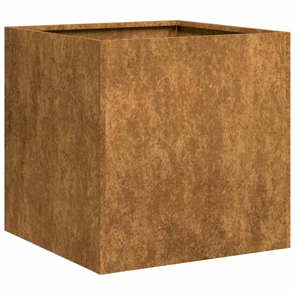 vidaXL Jardinieră Rusty 40x40x40 cm Oțel pentru intemperii