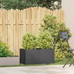 vidaXL Jardinier negru 80x40x40 cm Oțel laminat la rece