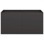 vidaXL Jardinier negru 80x40x40 cm Oțel laminat la rece