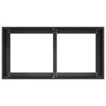 vidaXL Jardinier negru 80x40x40 cm Oțel laminat la rece