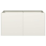 vidaXL Jardinieră alb 80x40x40 cm Oțel laminat la rece vidaXL Jardinieră alb 80x40x40 cm Oțel laminat la rece