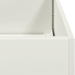 vidaXL Jardinieră alb 80x40x40 cm Oțel laminat la rece vidaXL Jardinieră alb 80x40x40 cm Oțel laminat la rece