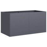 vidaXL Jardinieră, antracit, 80x40x40 cm, oțel laminat la rece vidaXL Jardinieră, antracit, 80x40x40 cm, oțel laminat la rece