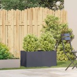 vidaXL Jardinieră, antracit, 80x40x40 cm, oțel laminat la rece vidaXL Jardinieră, antracit, 80x40x40 cm, oțel laminat la rece