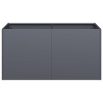 vidaXL Jardinieră, antracit, 80x40x40 cm, oțel laminat la rece vidaXL Jardinieră, antracit, 80x40x40 cm, oțel laminat la rece