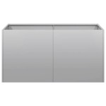 vidaXL Jardinieră 80x40x40 cm oțel galvanizat vidaXL Jardinieră 80x40x40 cm oțel galvanizat